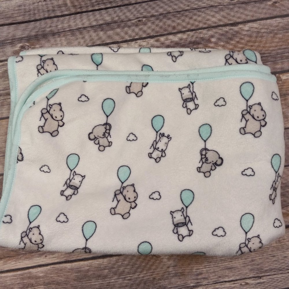 Bundles Baby Place Security Blanket Balloons Elephant Giraffe Hippo Unisex Lovey